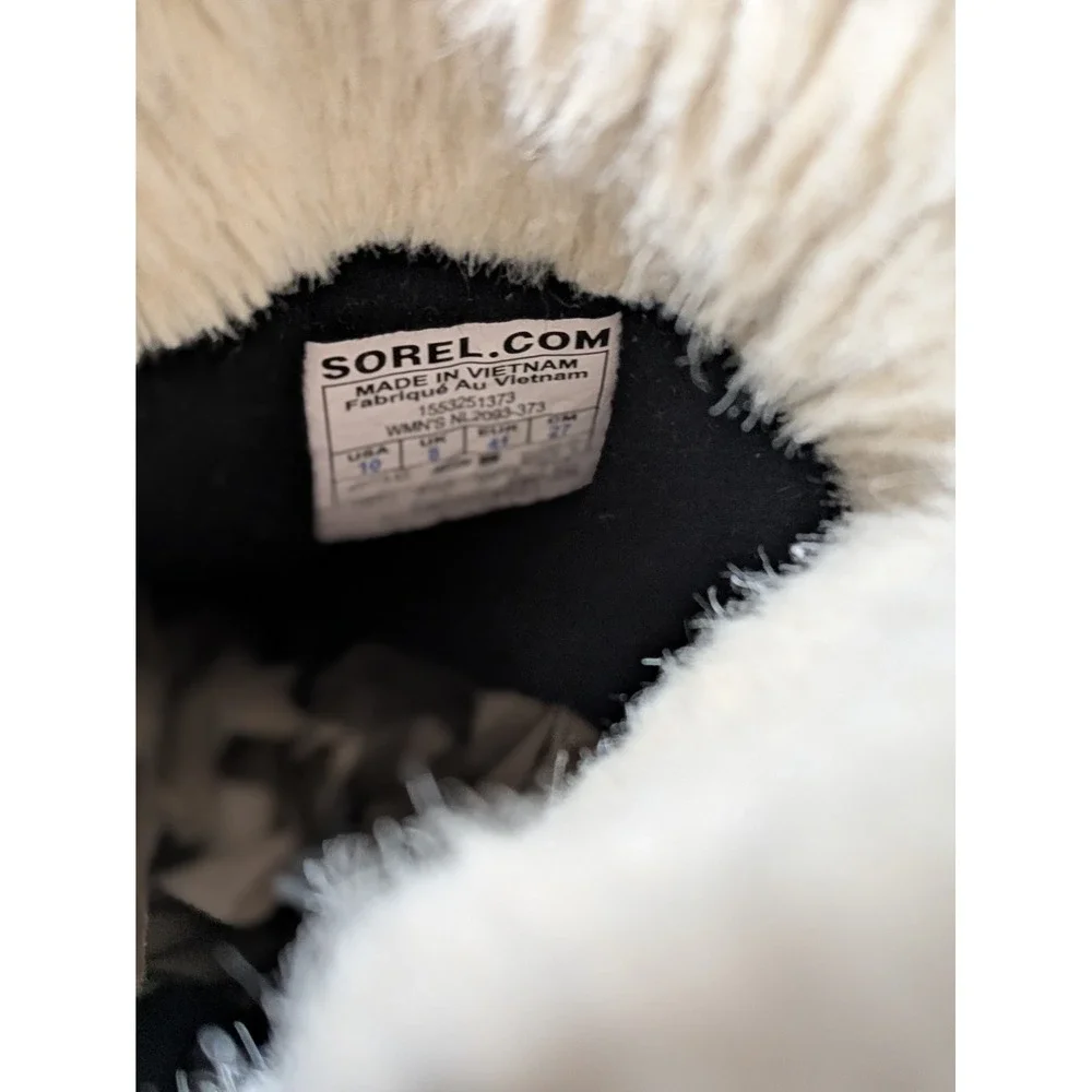Sorel Tivoli IV Tall Boots Curry Black Brown Winter Snow Women's Size 10